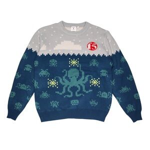 F5 Roody Christmas Sweater Knit Holiday Rare Design Pullover Size Large